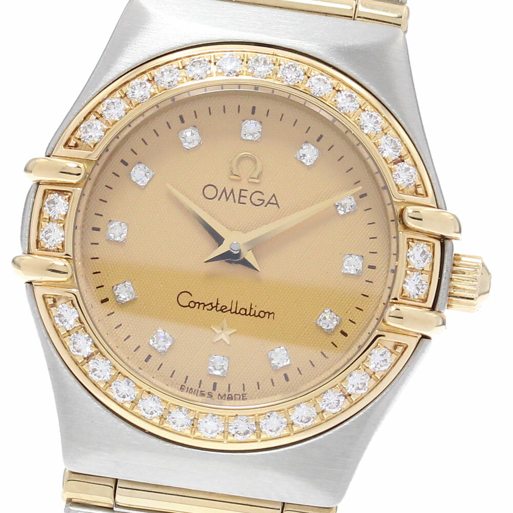 オメガ OMEGA 1267.15 コンステレーション ダイヤベゼル 12Pダイヤ フルバー クォー ...