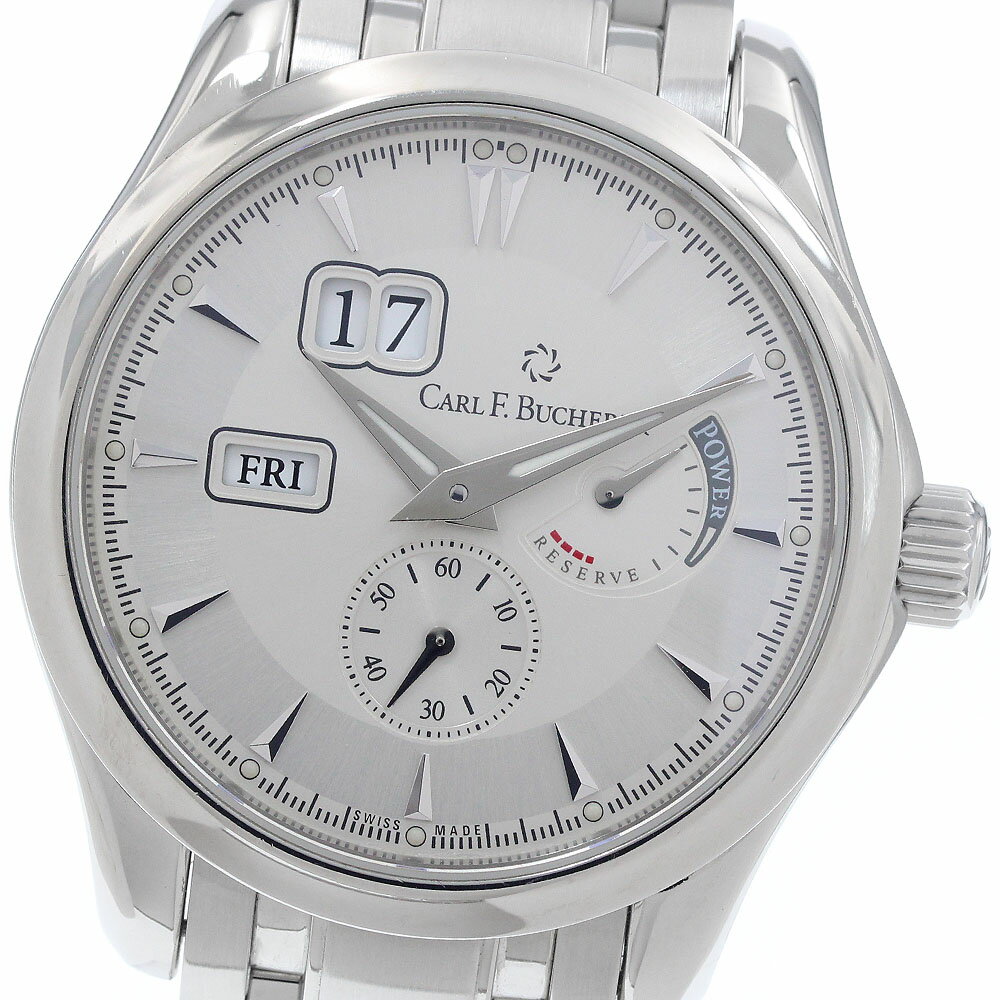 カール F.ブヘラ CARL F.BUCHERER 00.10912.08.13.21 マネロ デイデイト パワーリザーブ 自動巻き メンズ _966466【中古】