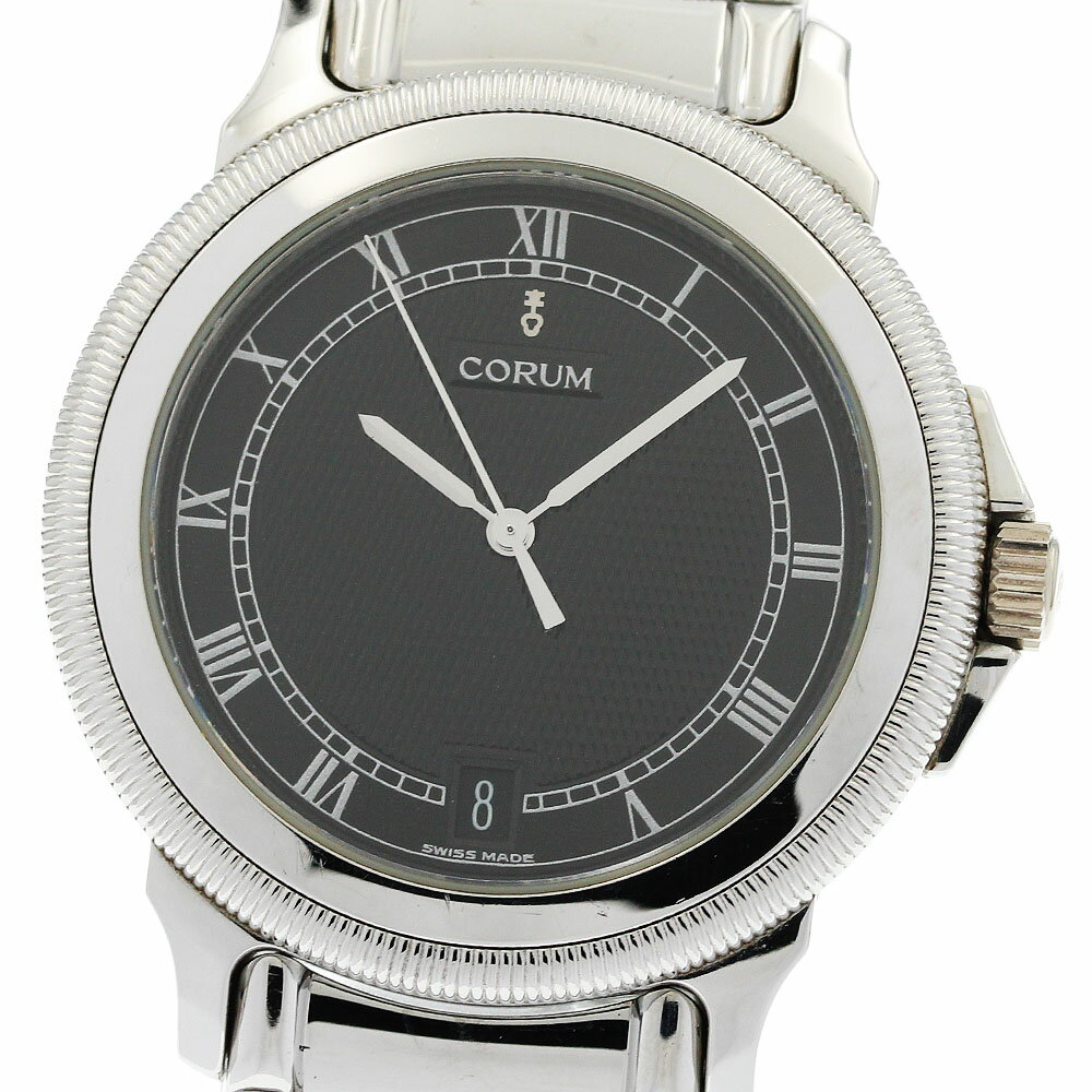 コルム CORUM 63.211.20 M084 テンプ メカニック デイト クォーツ メンズ _944079【中古】