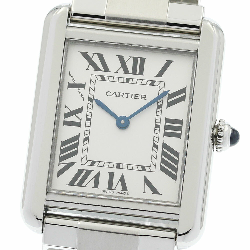 カルティエ CARTIER W5200013 タンクソロ SM クォーツ レディース 良品 保証書付 ...