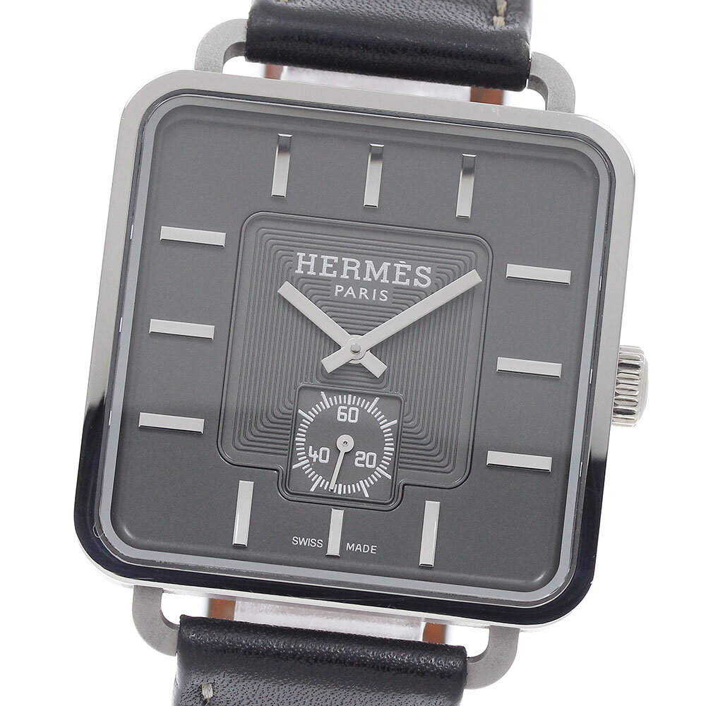 エルメス HERMES TI1.741 カレ スモールセコンド 自動巻き メンズ _961925【中古】