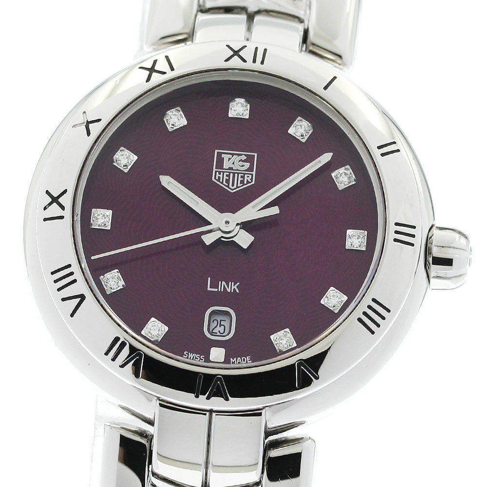 タグホイヤー TAG HEUER WAT1418 リンク 11Pダイヤ デイト クォーツ レディース _965127【中古】