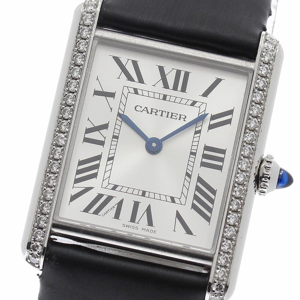 カルティエ CARTIER W4TA0017 タンクマストLM ダイヤベゼル クォーツ ボーイズ _966431【中古】