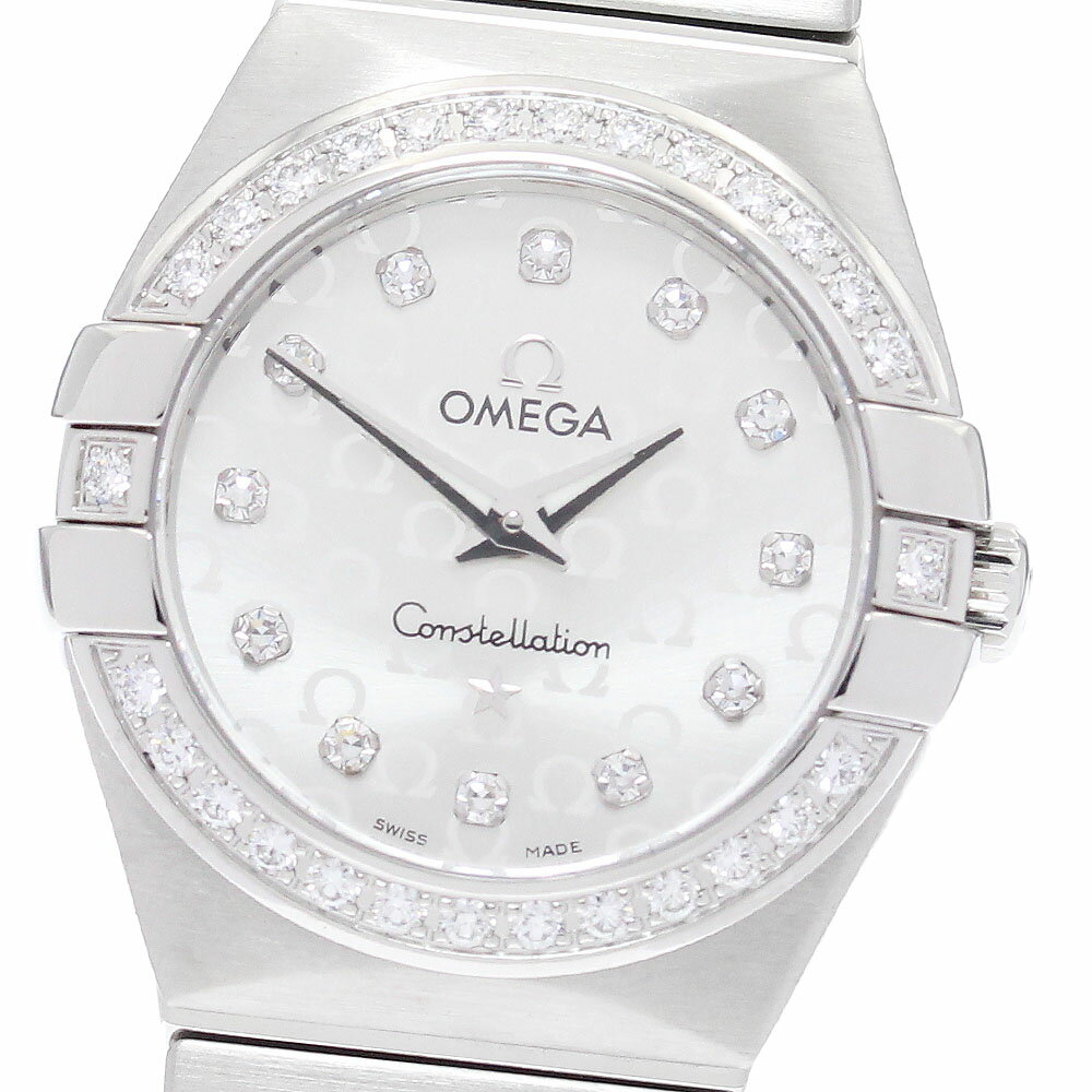 オメガ OMEGA 123.15.24.60.52.001 コンステレーション ダイヤベゼル 12P クォーツ レディース 良品 _966441【中古】