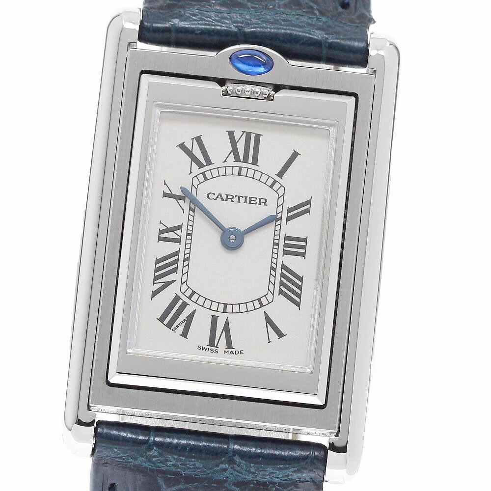 カルティエ CARTIER W1011258 タンクバスキュラント MM クォーツ ボーイズ 保証書付き_967310【中古】