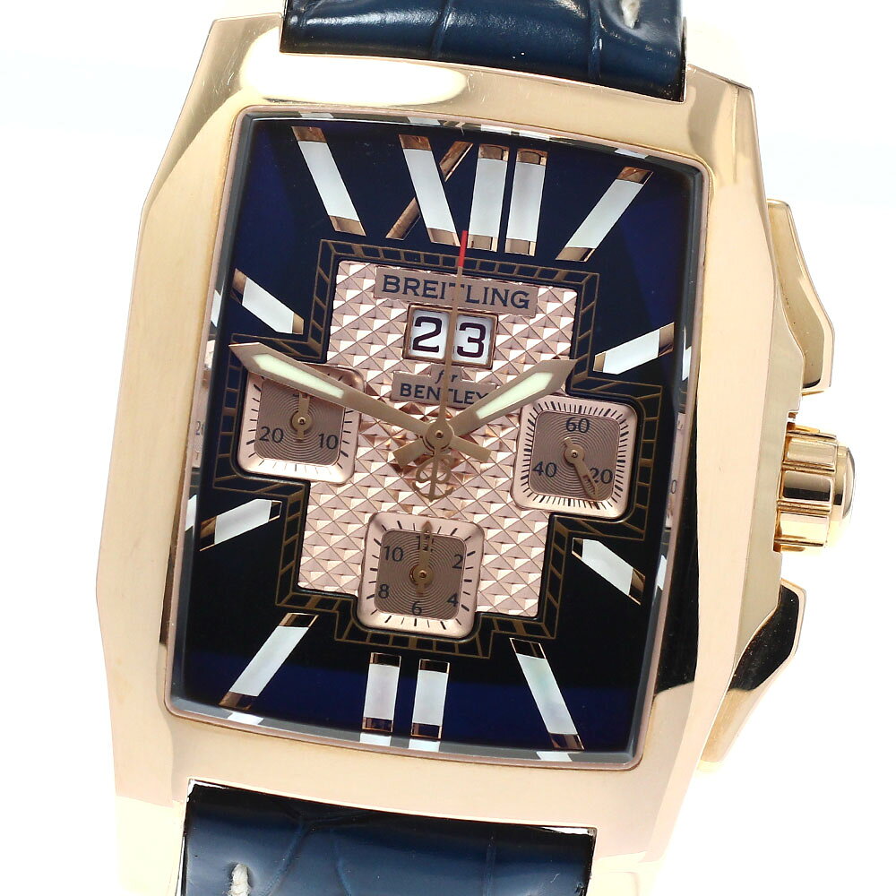 ブライトリング BREITLING R44365 ベントレー フライングB K18PG クロノグラフ デイト 自動巻き メンズ 箱・保証書付き_958414【中古】