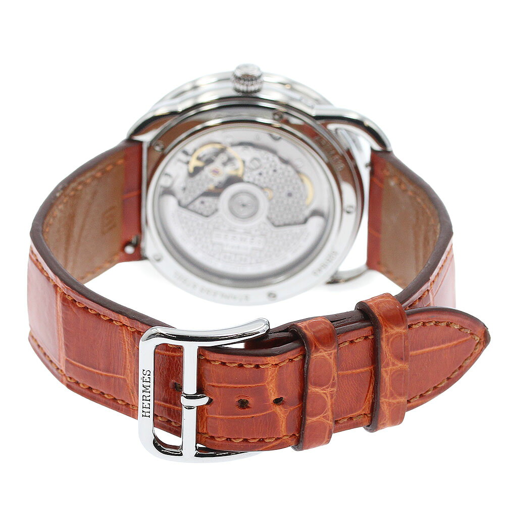 CLOSERのエルメス HERMES AR7M.510 アルソー プティット リュンヌ デイト 自動巻き メンズ _963261【中古】｜アングル3