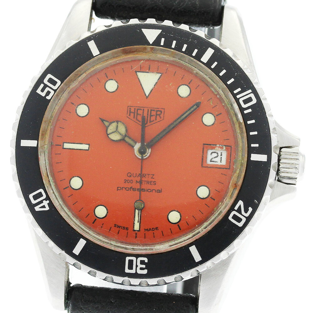 ホイヤー Heuer 980.014 プロフェッショナル ダイバー200 デイト クォーツ メンズ _965774【中古】