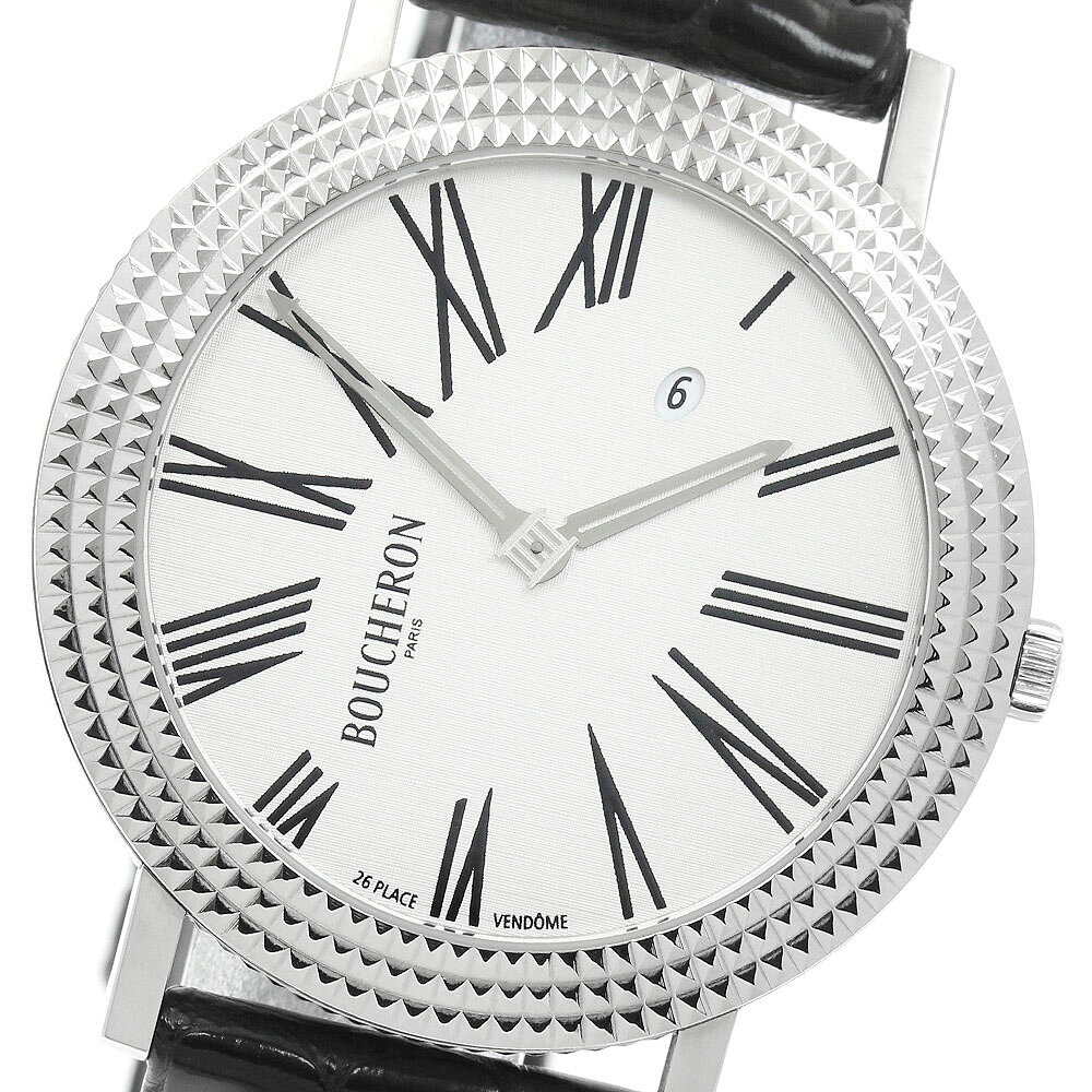 訳あり ブシュロン Boucheron ロンド デイト クォーツ メンズ _967563【中古】