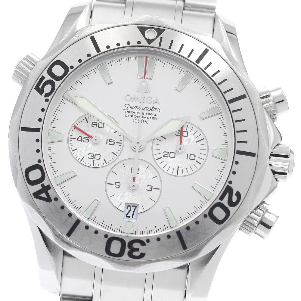 オメガ OMEGA 2589.30 シーマスター300 クロノグラフ USスペシャルエディション 自動巻き メンズ 箱・保証書付き_961433【中古】