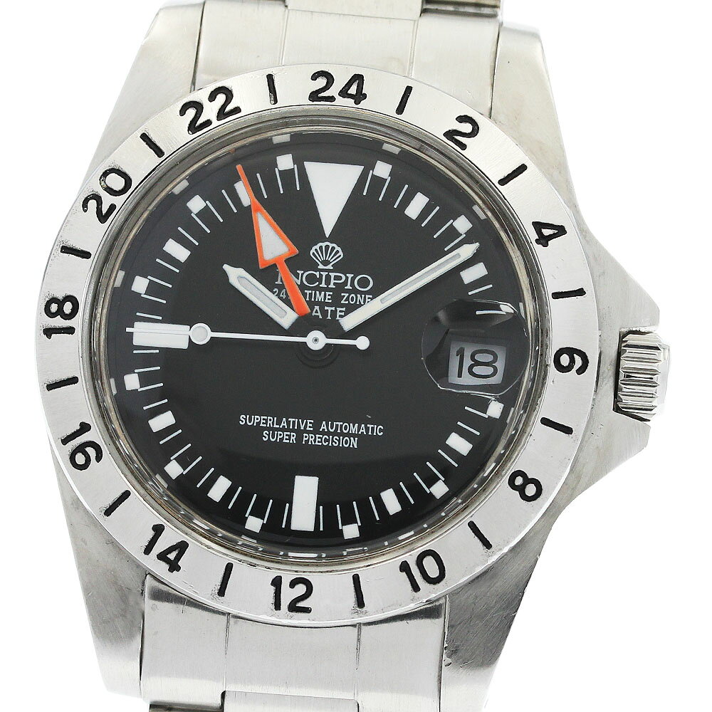 訳あり インキピオ INCIPIO インキピオ9 EX2タイプ GMT デイト 自動巻き メンズ _962928