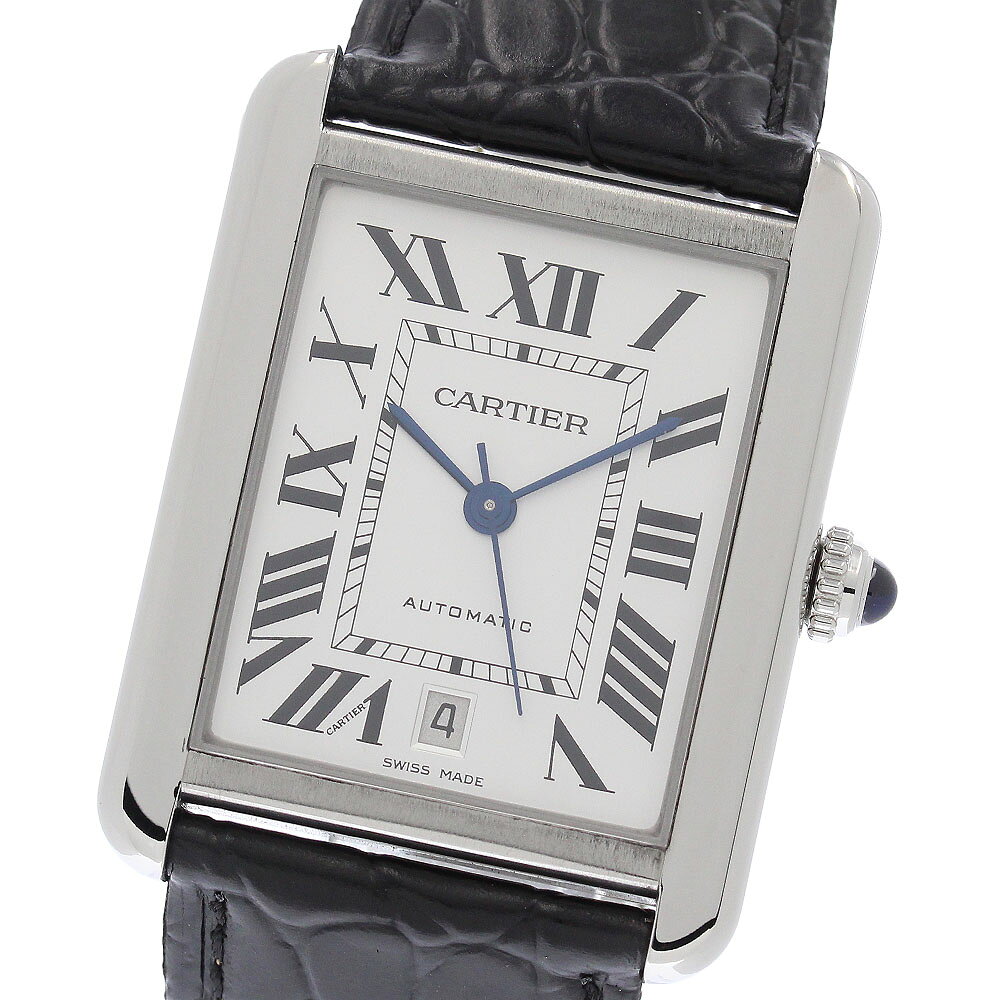 カルティエ CARTIER W5200027 タンクソロ XL デイト 自動巻き メンズ 美品 _966424【中古】