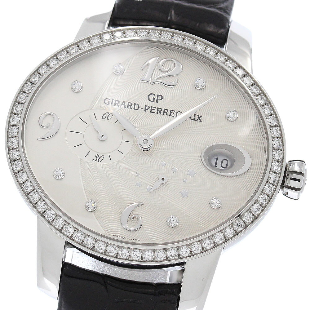 ジラール・ペルゴ GIRARD PERREGAUX 80486D11A161-CK6A キャッツアイ ダイヤベゼル 自動巻き レディース 良品 保証書付き_966622【中古】