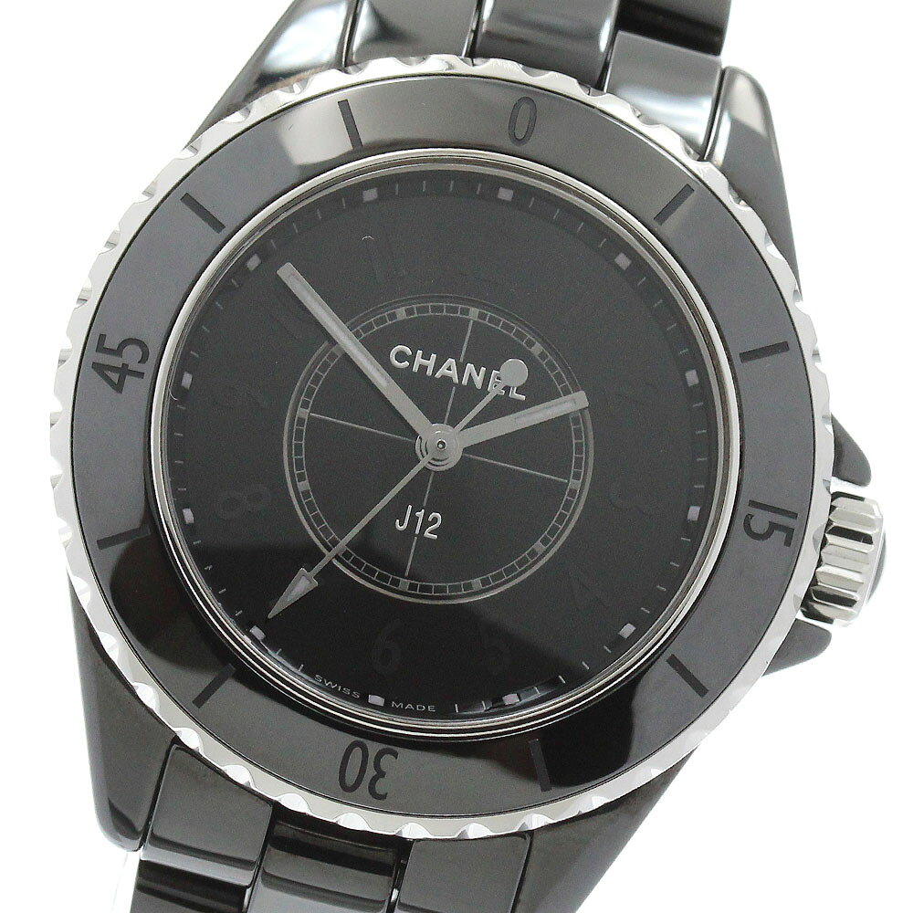 シャネル CHANEL H6346 J12 ファントム クォーツ レディース 良品 保証書付き_967529【中古】