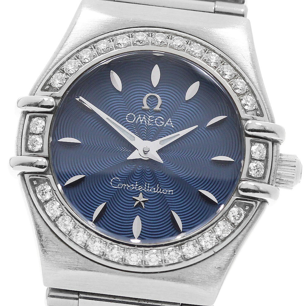 オメガ OMEGA 1466.82 コンステレーション ミニ ダイヤベゼル クォーツ レディース _595344【中古】