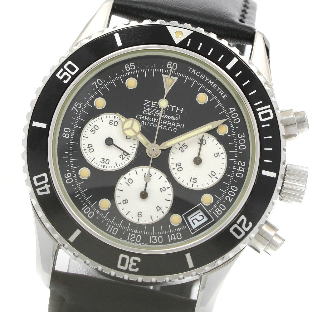 訳あり ゼニス ZENITH 02.1310.400 エルプリメロ デイト クロノグラフ 自動巻き メンズ _965467【中古】