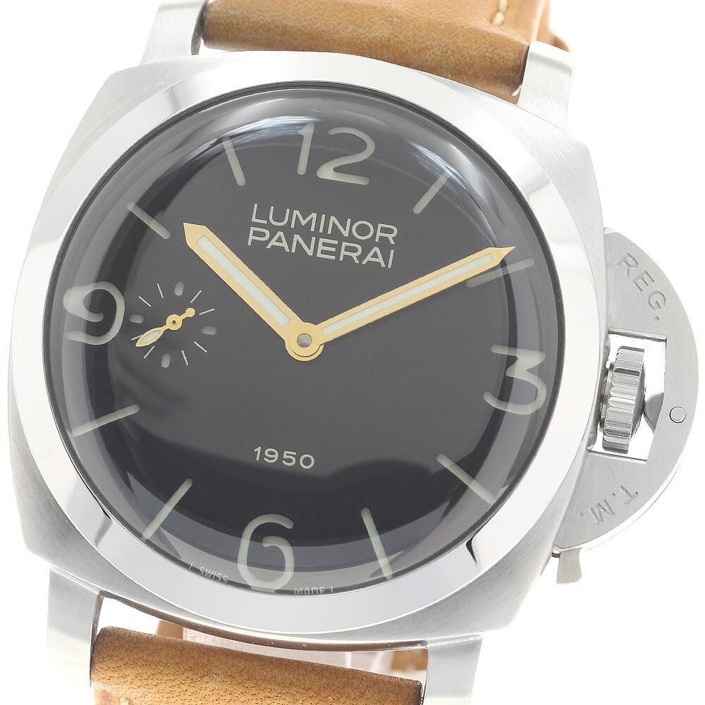 パネライ PANERAI PAM00127 ルミノール 1950 世界1950本限定 手巻き メンズ 保証書付き_966204【中古】