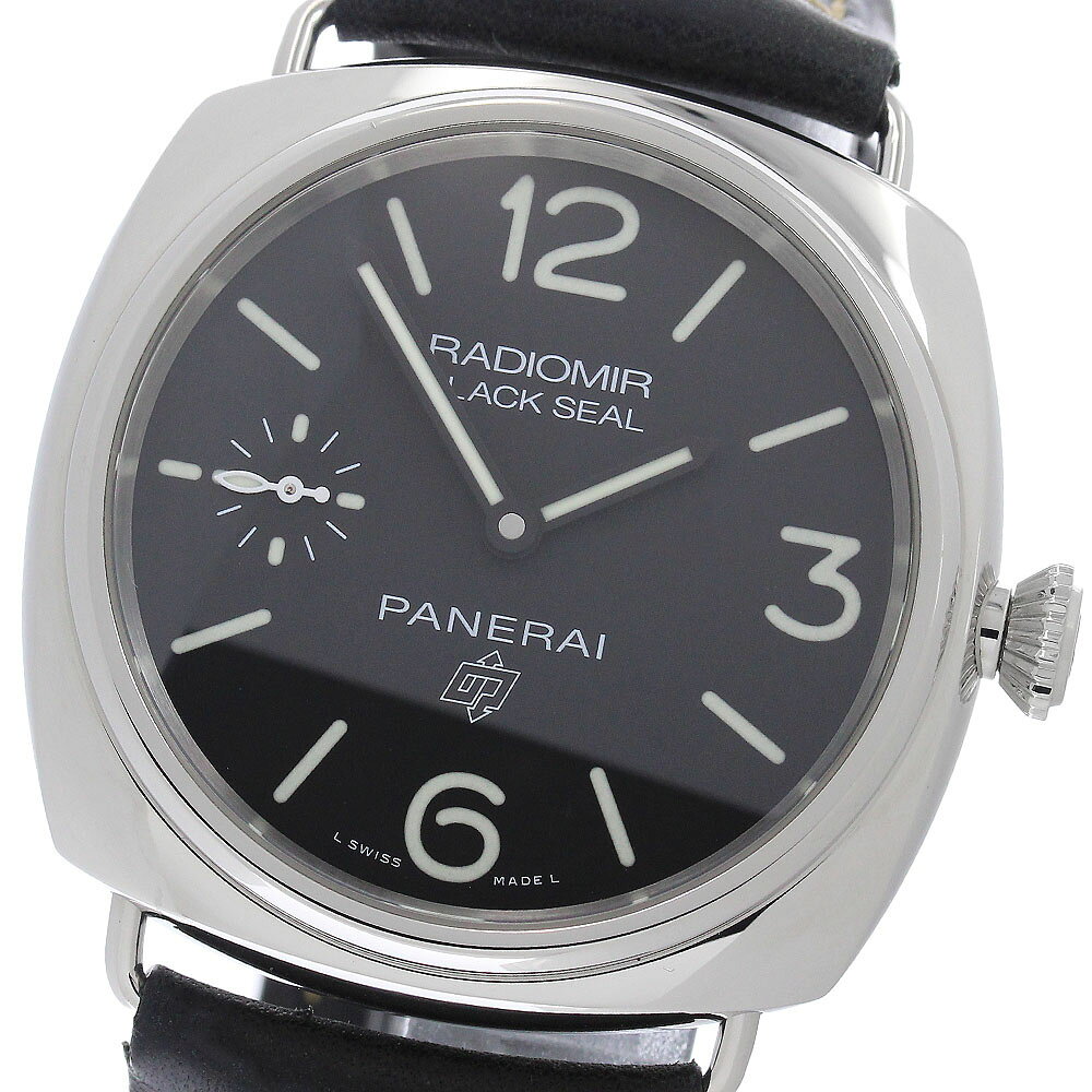 パネライ PANERAI PAM00754 ラジオミール ブラックシール スモールセコンド 手巻き メンズ 良品 保証書付き_966357【中古】