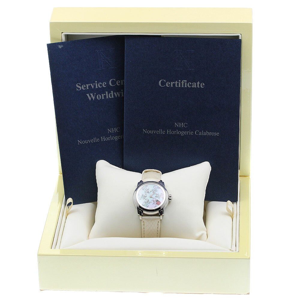 CLOSERのNHC ヌーヴェル・オルロジュリー・カラブレーゼ NHC Nouvelle Horlogerie Calabrese FLS327 クォーツ レディース 箱・保証書付き_967798【中古】｜アングル2