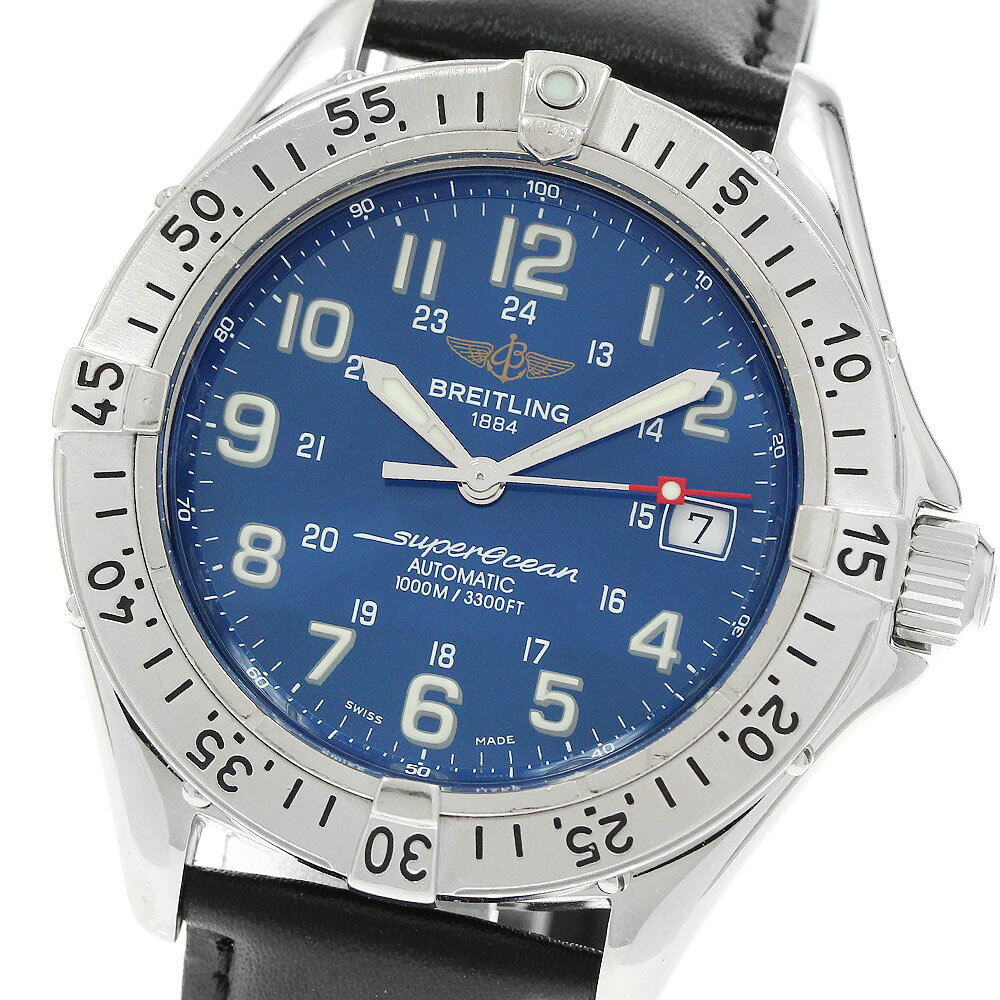 ブライトリング BREITLING A17340 スーパーオーシャン デイト 自動巻き メンズ _968046【中古】