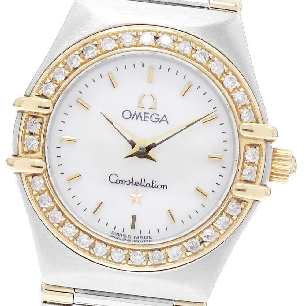 オメガ OMEGA 1367.70 コンステレーション ミニ ダイヤベゼル クォーツ レディース _942650【中古】