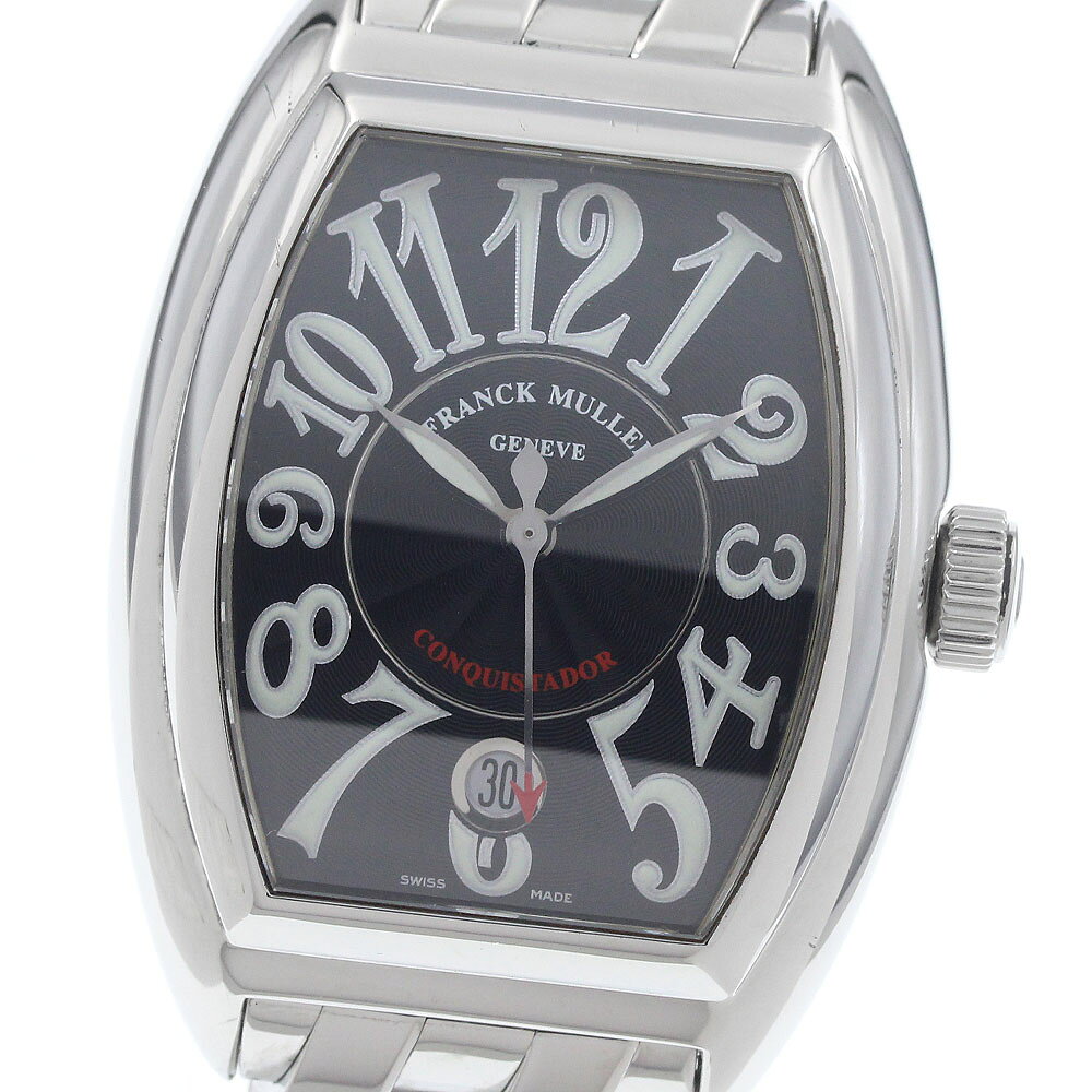 フランクミュラー FRANCK MULLER 8005SC コンキスタドール デイト 自動巻き メンズ 良品 _964254【中古】