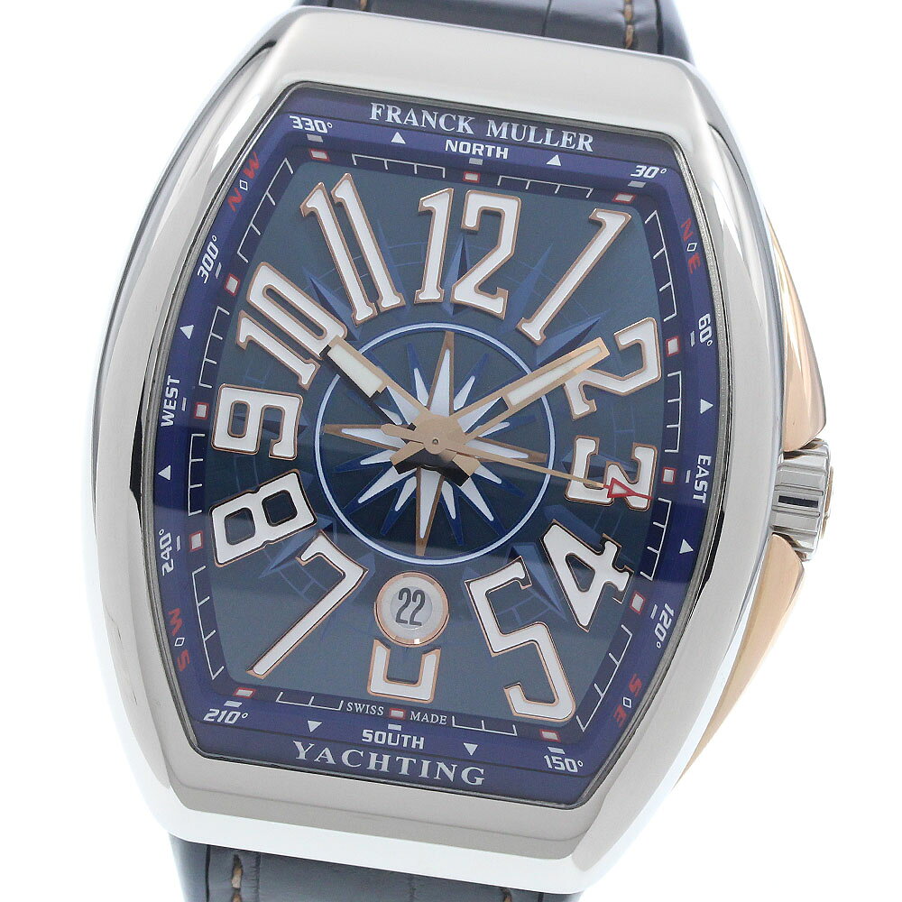 フランクミュラー FRANCK MULLER V45SCDT ヴァンガード ヨッティング デイト 自動巻き メンズ 美品 箱・保証書付き_964284【中古】