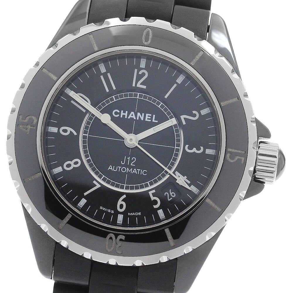シャネル CHANEL H0684 J12 黒セラミック 38mm 自動巻き メンズ 美品 _965 ...