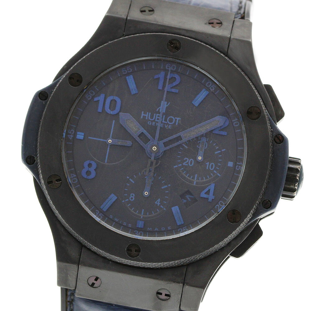 ウブロ HUBLOT 301.CI.1190.GR.ABB09 ビッグバン オールブラックブルー 世 ...