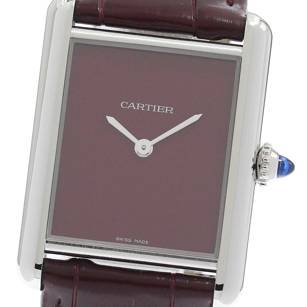 カルティエ CARTIER WSTA0054 タンクマストLM クォーツ メンズ 未使用品 箱・保証書付き_968354【中古】