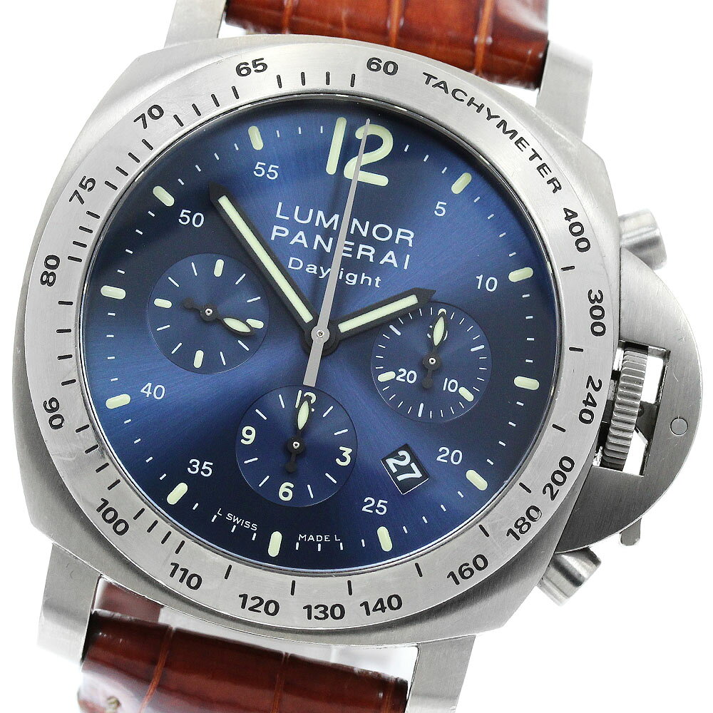 パネライ PANERAI PAM00326 ルミノール デイライト クロノグラフ 自動巻き メンズ 箱・保証書付き_961906【中古】