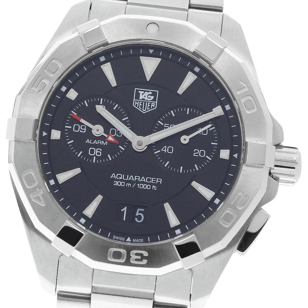 タグホイヤー TAG HEUER WAY111Z アクアレーサー アラーム デイト クォーツ メンズ 美品 _966660【中古】