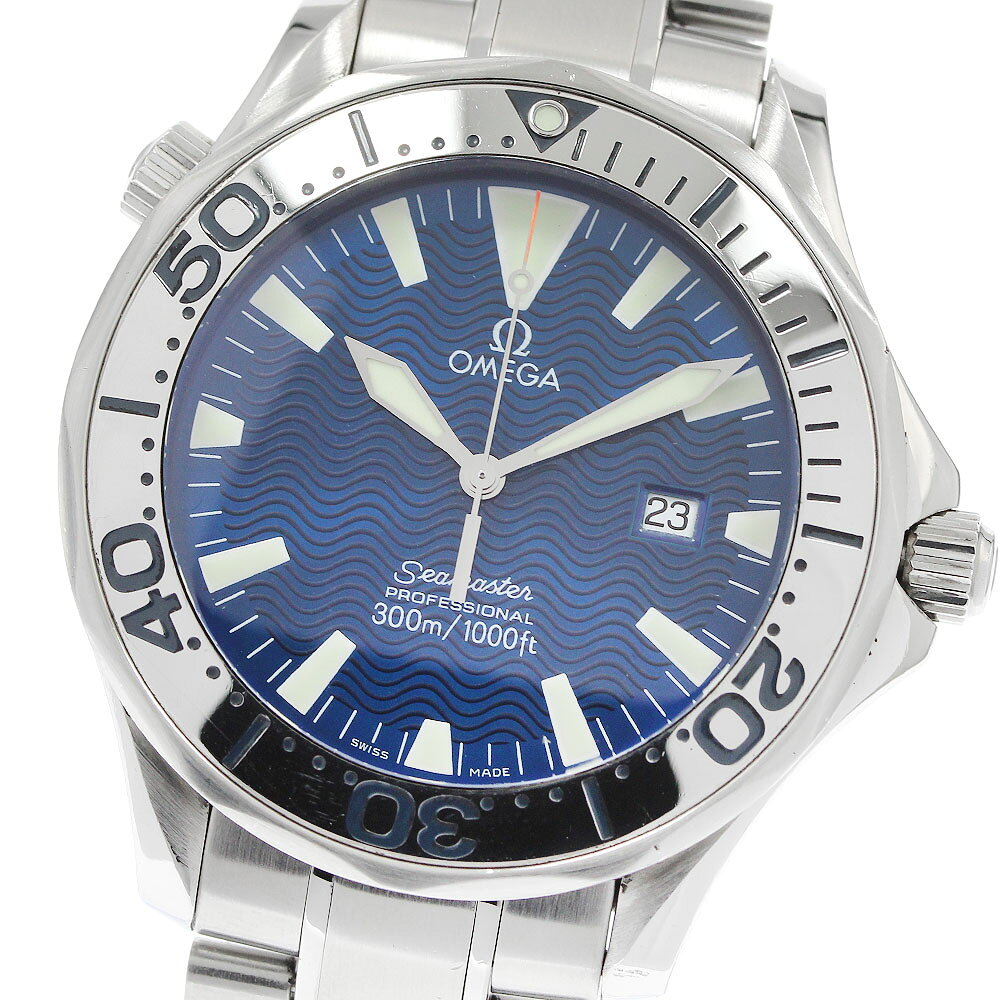 オメガ OMEGA 2265.80 シーマスター 300 デイト クォーツ メンズ _952281【 ...