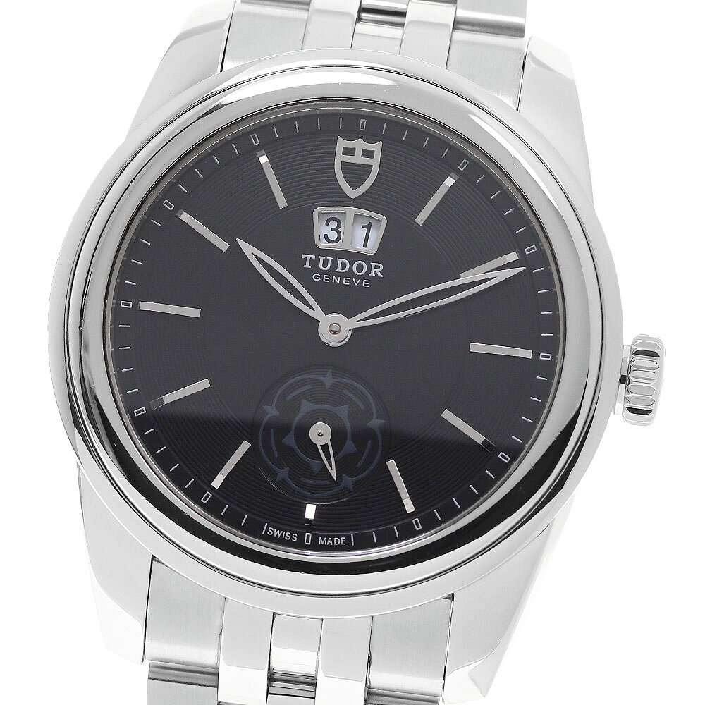 チュードル TUDOR 57000 グラマー ダブルデイト 自動巻き メンズ 良品 保証書付き_957913【中古】