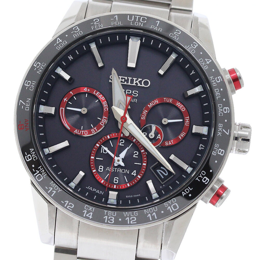 セイコー SEIKO SBXC017/5X53-0AF0 アストロン 大谷翔平 2019 限定モデル デイト ソーラー電波 メンズ 内箱・保証書付き_964232【中古】