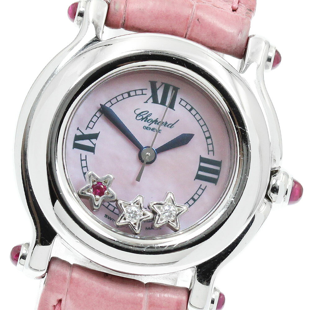 ショパール Chopard 27/8245-21S ハッピースポーツ スターダイヤ クォーツ レディース 箱付き_967111【中古】