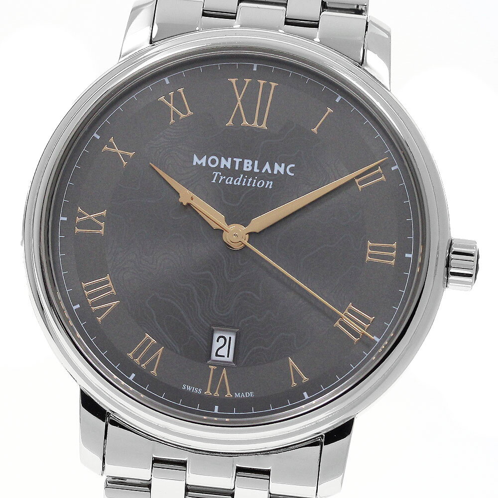 モンブラン MONTBLANC 132433 トラディション デイト 自動巻き メンズ 良品 箱・保証書付き_967179【中古】