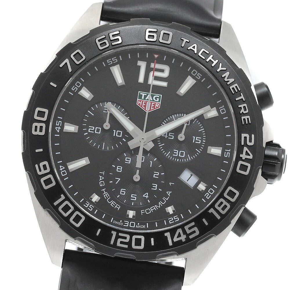 タグホイヤー TAG HEUER CAZ1010 フォーミュラ1 クロノグラフ デイト クォーツ メンズ 保証書付き_968047【中古】