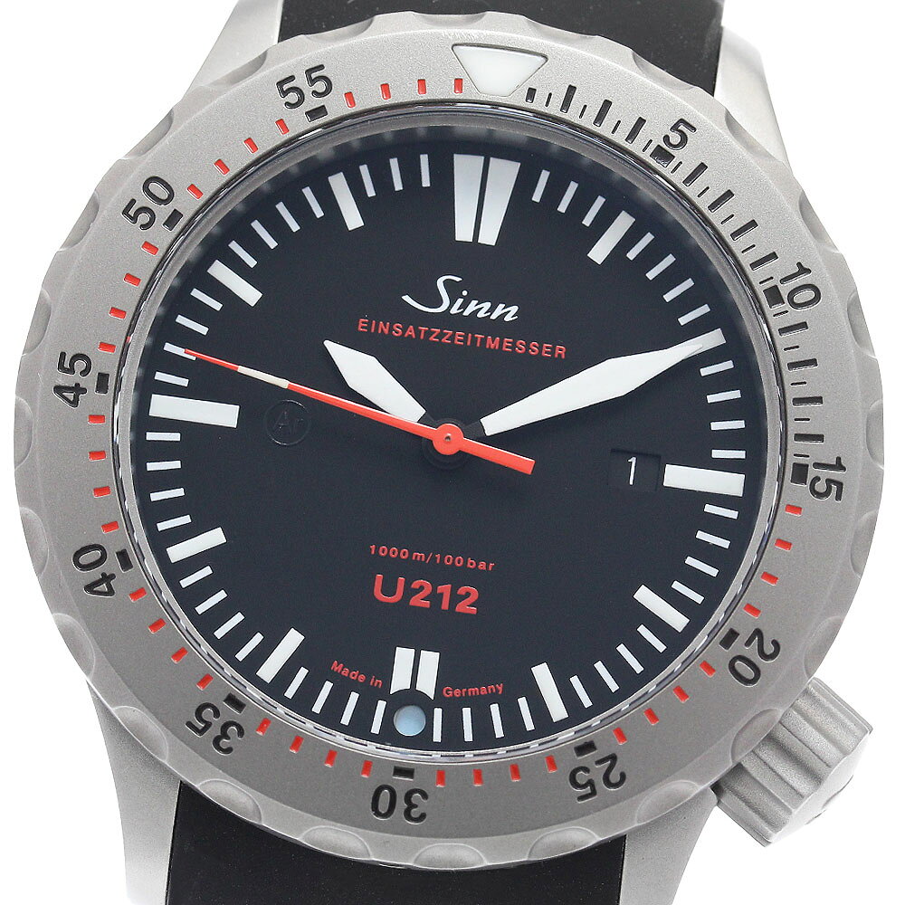 ジン Sinn 212.EZM16 U212 デイト 自動巻き メンズ 美品 _968757【中古】