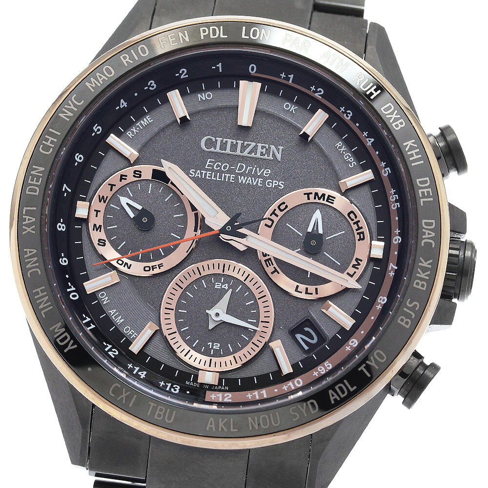 シチズン CITIZEN CC4016-67E/F950-T027318 アテッサ ACT Line エコドライブ ソーラー電波 メンズ 美品 箱・保証書付き_968759