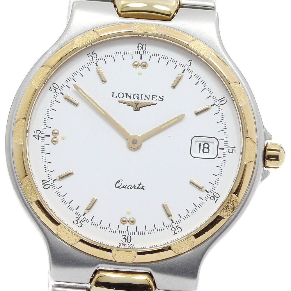 ロンジン LONGINES L1.614.3 コンクエスト デイト クォーツ メンズ _964622【中古】