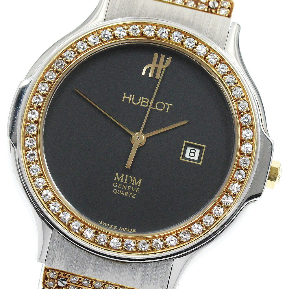 ウブロ HUBLOT S140.10.2D MDM クラシック ダイヤベゼル クォーツ ボーイズ _967575【中古】