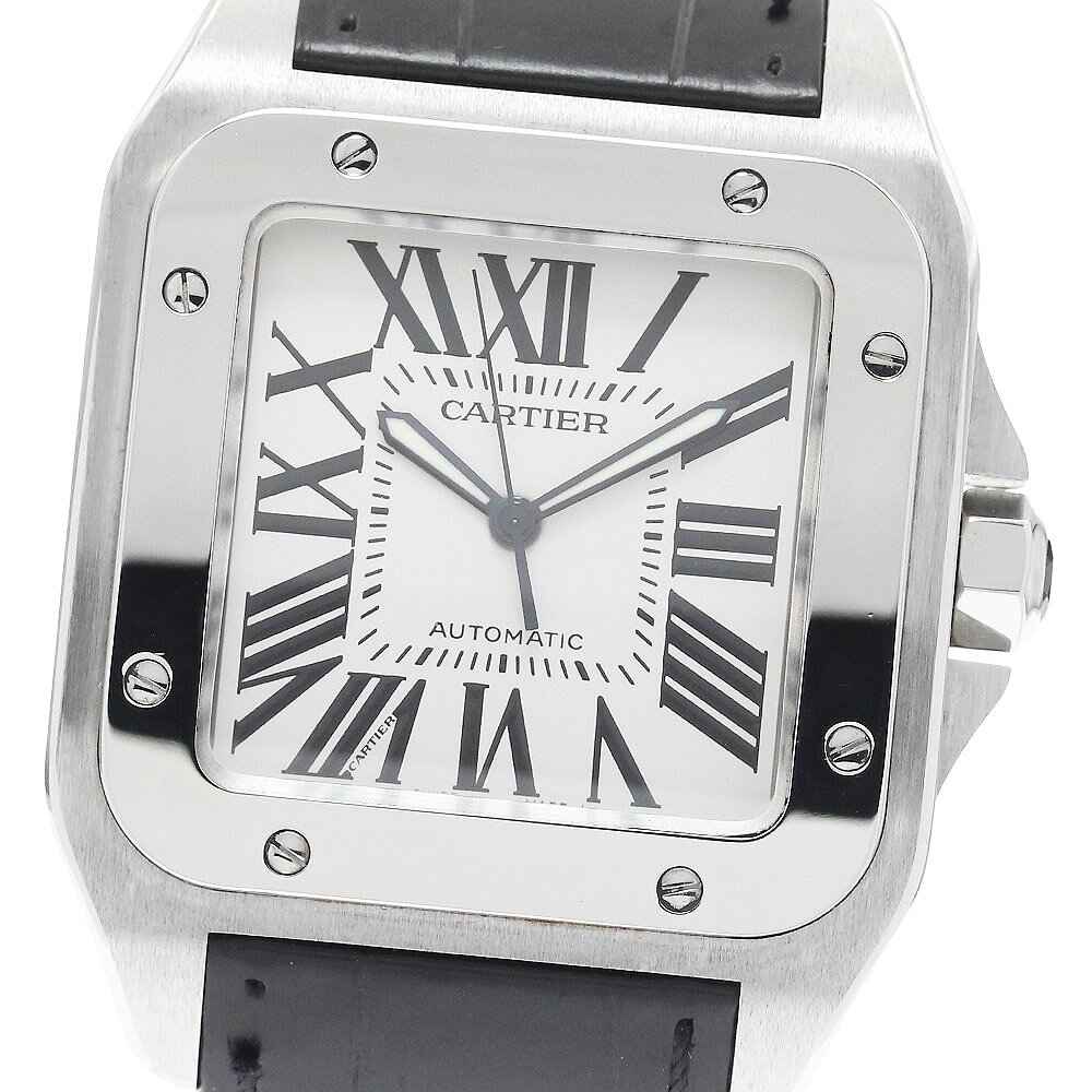 カルティエ CARTIER W20073X8 サントス100 LM 自動巻き メンズ 良品 _967 ...