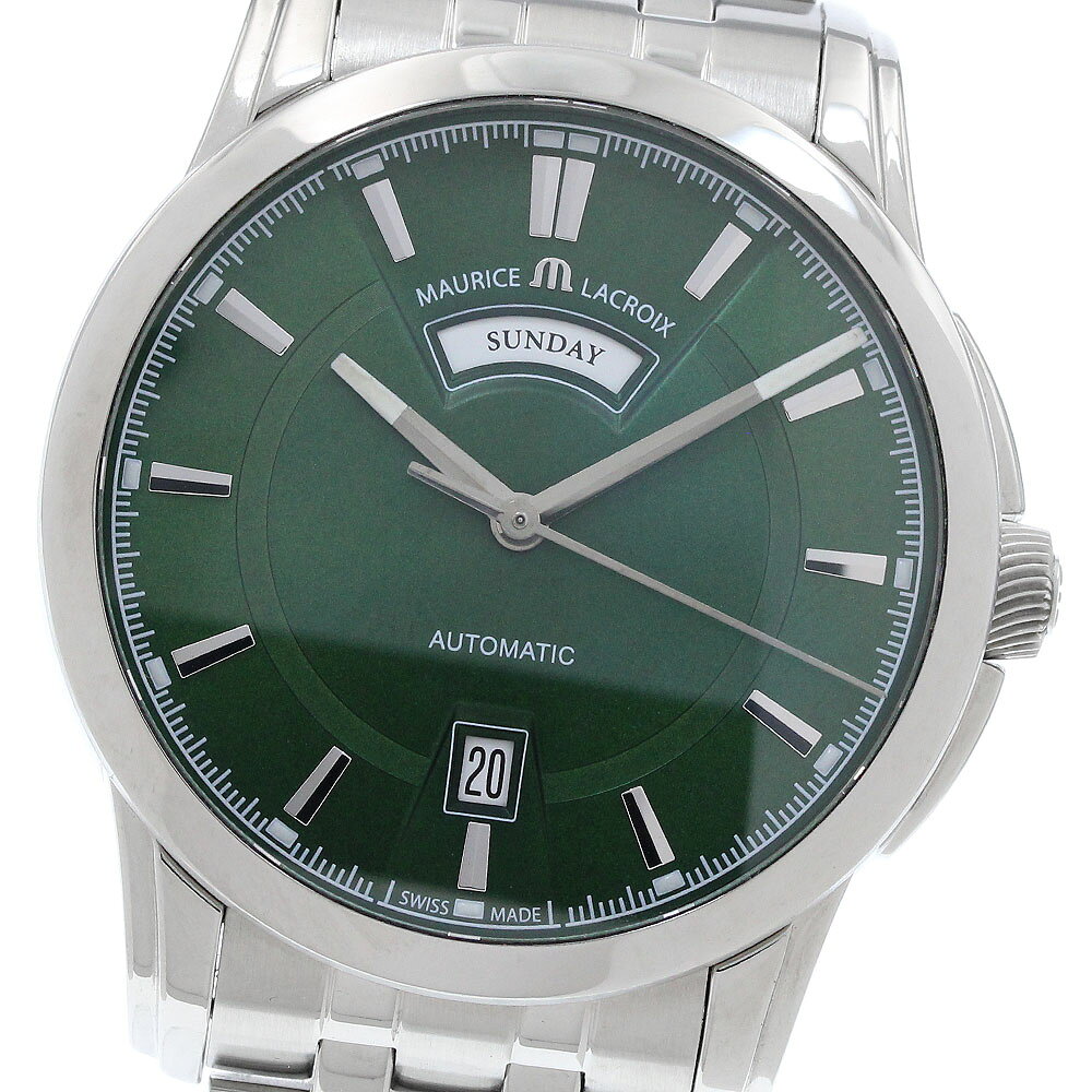 モーリスラクロア MAURICE LACROIX PT6158-SS002-63E ポントス デイデイト 自動巻き メンズ 美品 _967866【中古】