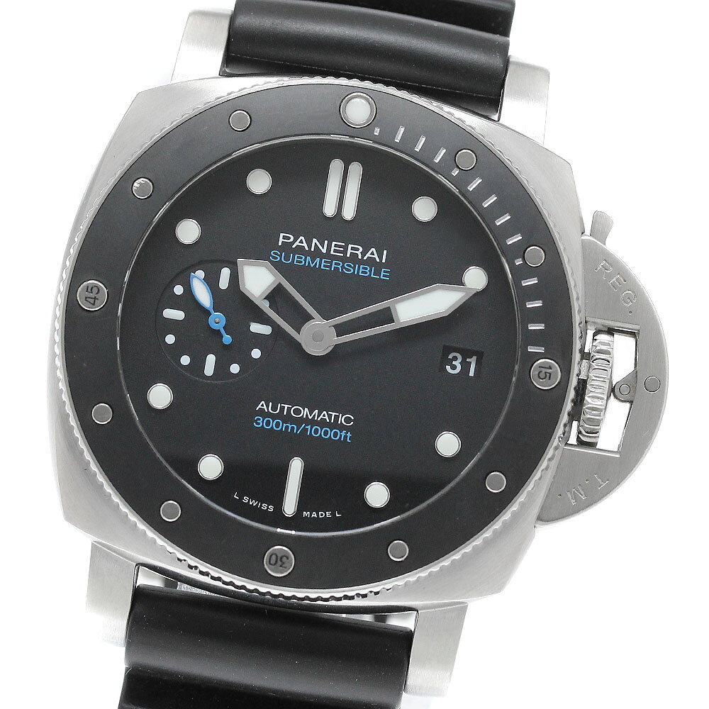 パネライ PANERAI PAM00683 サブマーシブル 42mm デイト 自動巻き メンズ 良品 保証書付き_967936【中古】