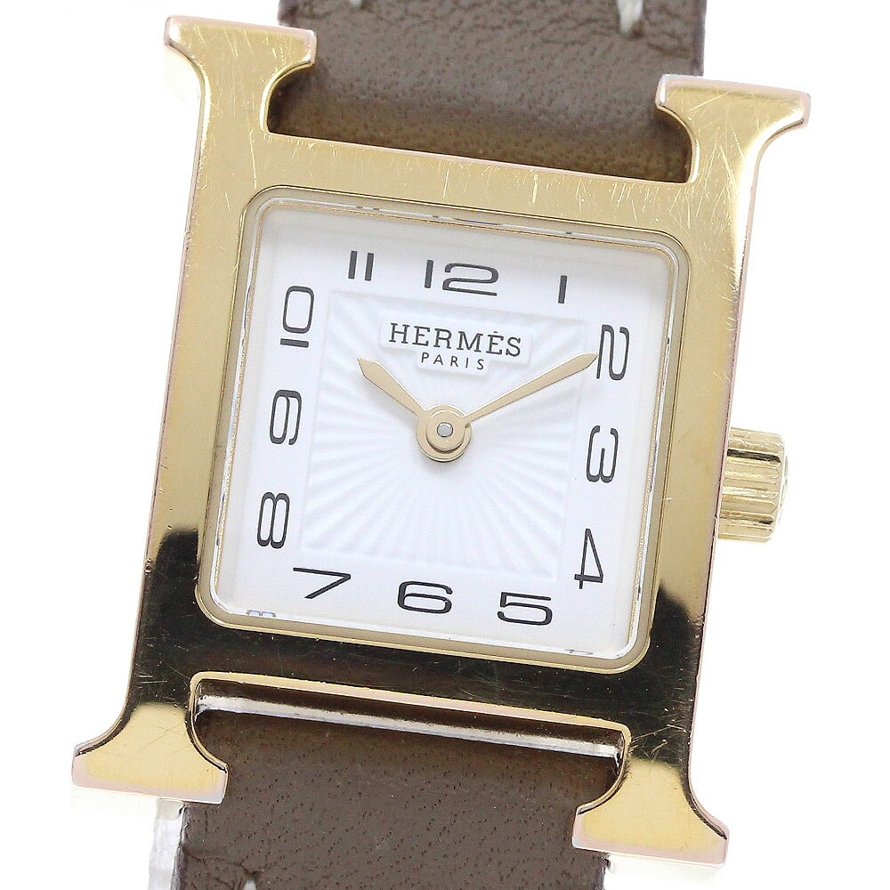エルメス HERMES HH1.101 Hウォッチ ミニ クォーツ レディース _968656【中古】