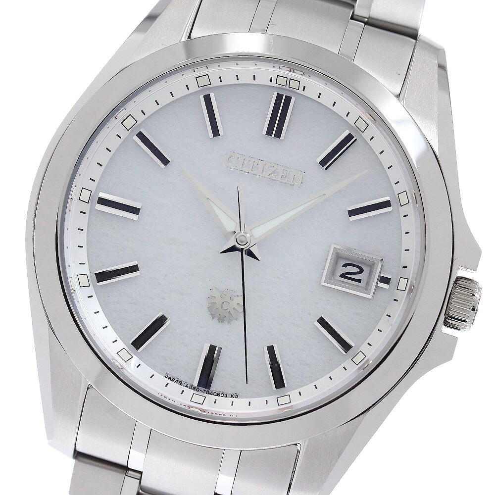 シチズン CITIZEN AQ4091-56A/A060-T027351 ザ・シチズン 藍染和紙文字盤 エコドライブ ソーラー メンズ 良品 箱・保証書付き_968805【中古】