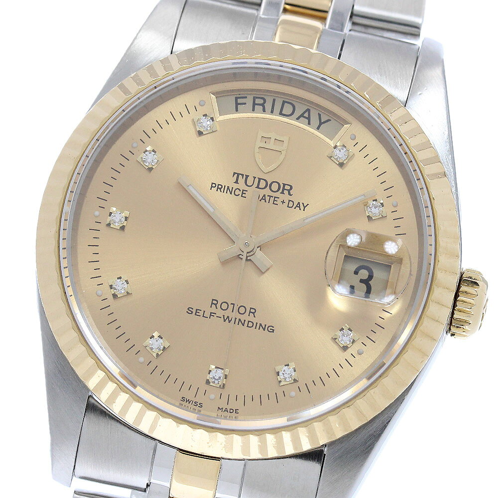 チュードル TUDOR 76213 プリンス デイトデイ 10Pダイヤ 自動巻き メンズ _9165 ...