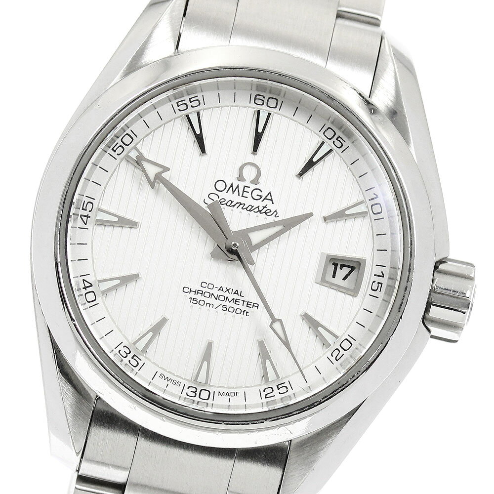 オメガ OMEGA 231.10.30.20.02.001 シーマスター アクアテラ デイト 自動巻き レディース _951389【中古】