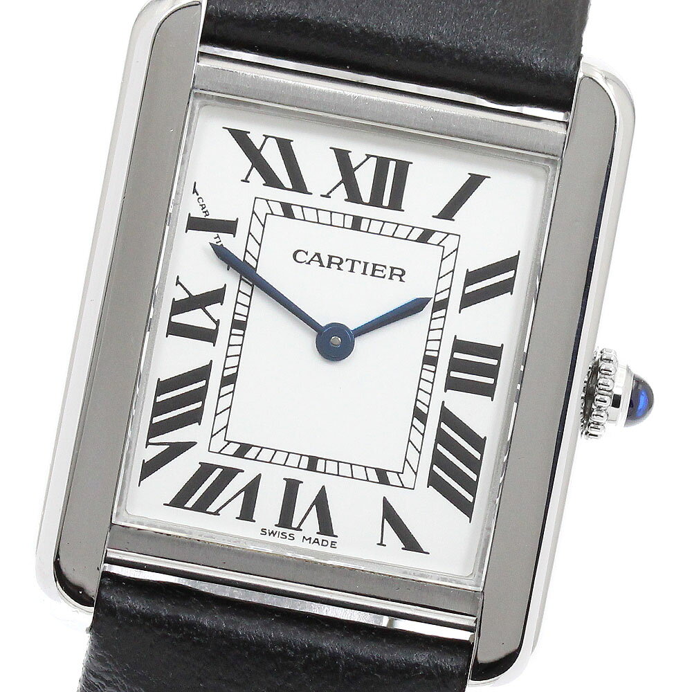 カルティエ CARTIER W5200005 タンクソロSM クォーツ レディース 保証書付き_96 ...